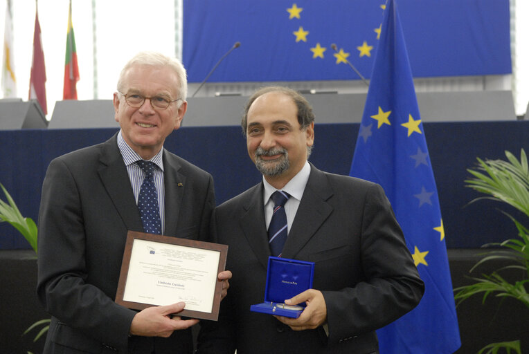 Medal presentation ceremony to former MEPs