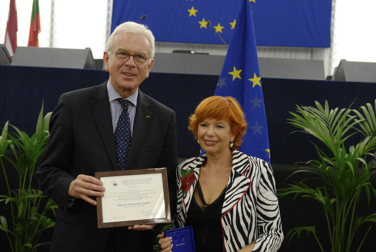 Medal presentation ceremony to former MEPs