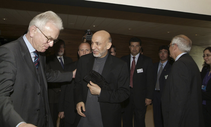 Valokuva 1: Visit of the President of Afghanistan to the EP.