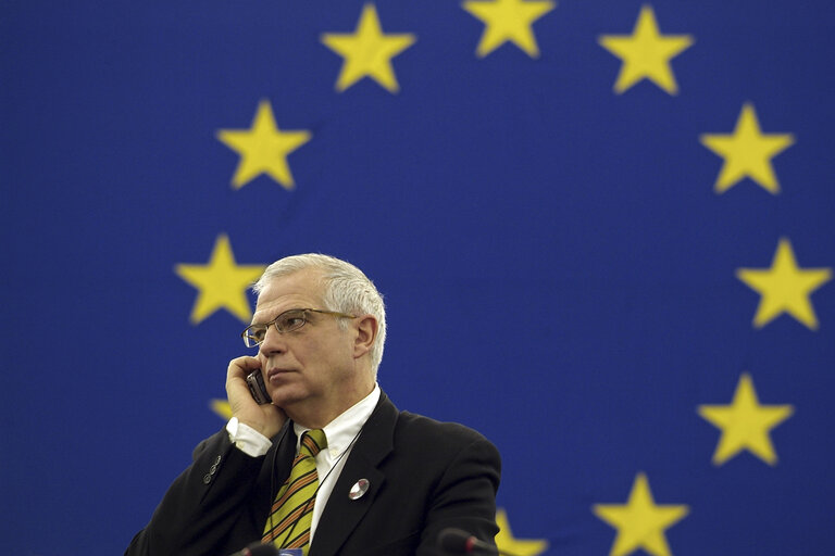 Fotografi 8: EP President in the Hemicycle of the EP in Strasbourg