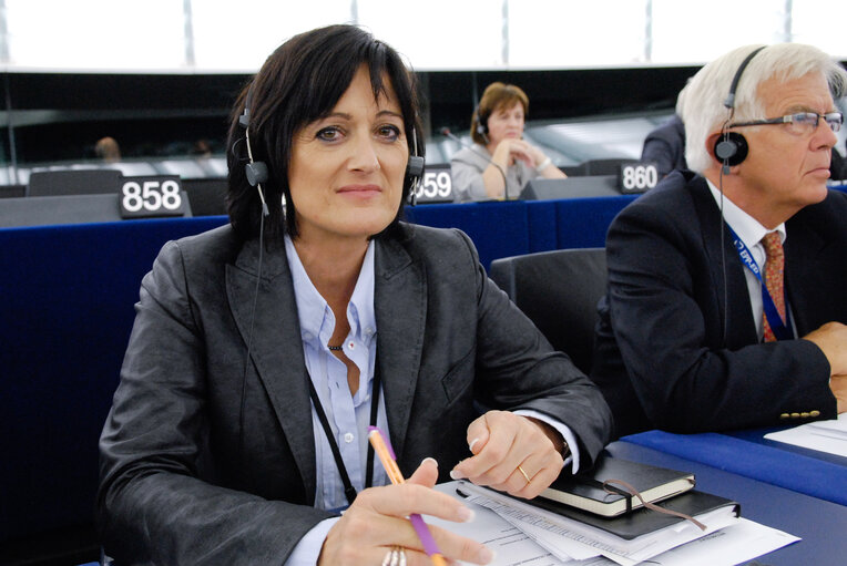 Billede 39: Michele STRIFFLER in plenary session in Strasbourg