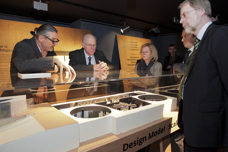 Bundestag President Norbert LAMMERT visits the Parlamentarium