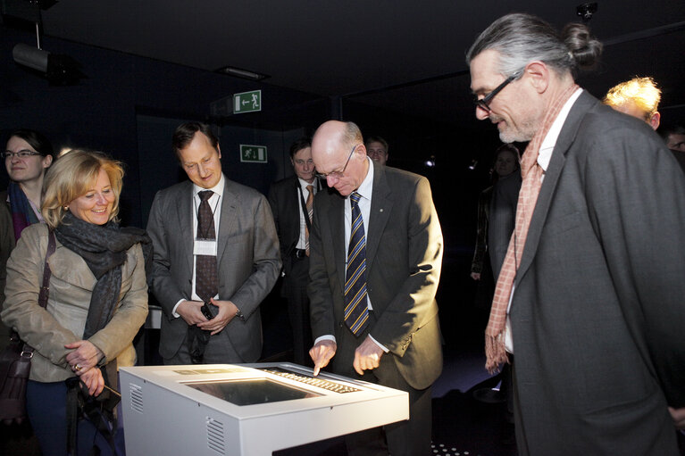 Bundestag President Norbert LAMMERT visits the Parlamentarium