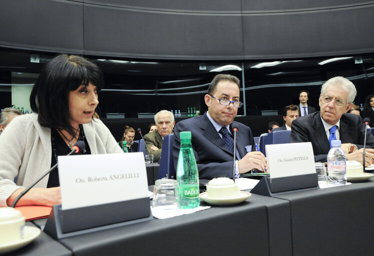Fotografie 8: Meeting between Italian delegation and Mario MONTI