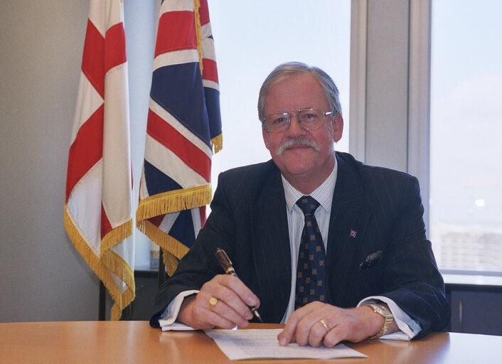 Roger HELMER at the EP in Brussels.