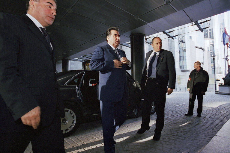 Fotografija 9: President of the Republic of Tajikistan visits the European Parliament