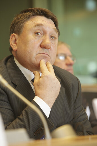 Снимка 2: Vladko Todorov PANAYOTOV in a meeting at the EP in Brussels.