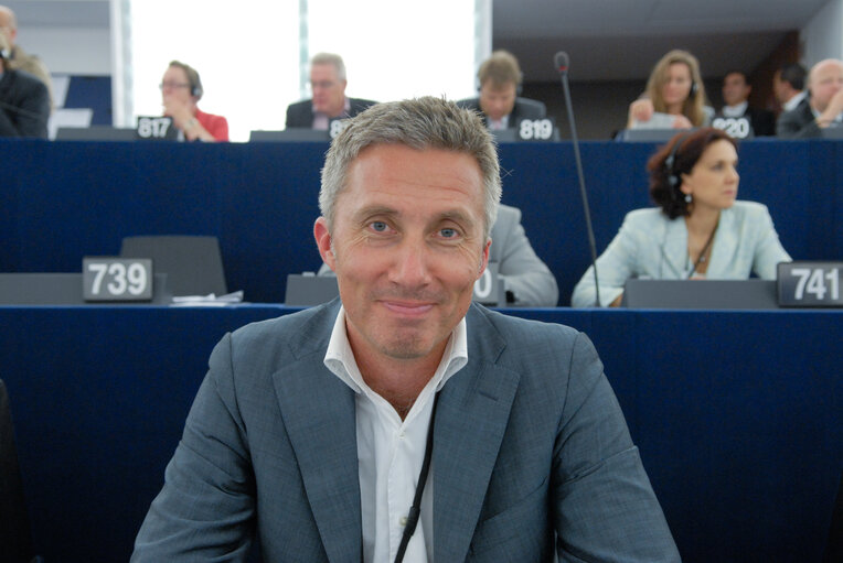 Billede 47: Morten LOKKEGAARD in plenary session in Strasbourg.