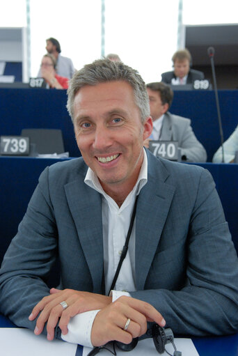 Fotografi 46: Morten LOKKEGAARD in plenary session in Strasbourg.