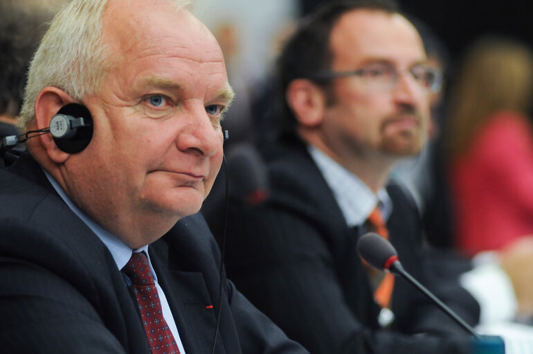 Photo 1 : EPP Group meeting at the EP in Strasbourg.