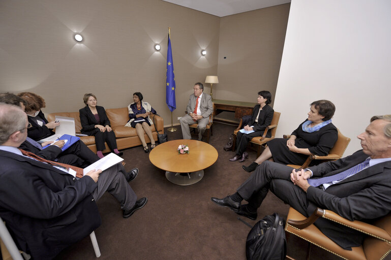 Meeting with the UN High Commissioner for Human Rights.