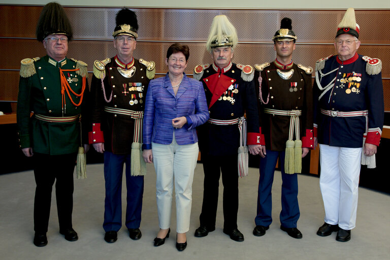 MEP Elisabeth JEGGLE with visitors