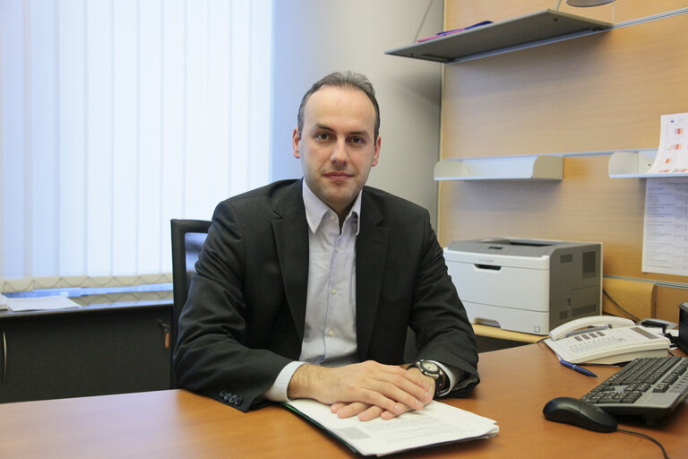 Снимка 5: Georgios PAPANIKOLAOU at the EP in Brussels.