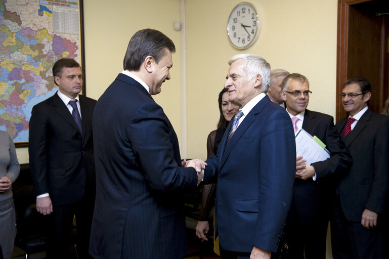 Fotografija 21: Official visit of the EP President to Kiev, Ukraine. Meeting with the opposition leader.