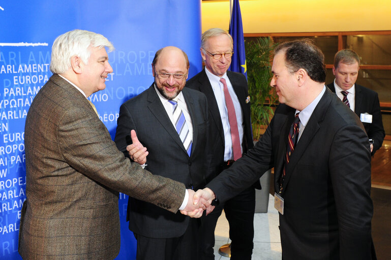 Foto 21: EP President meets Croatian observers.