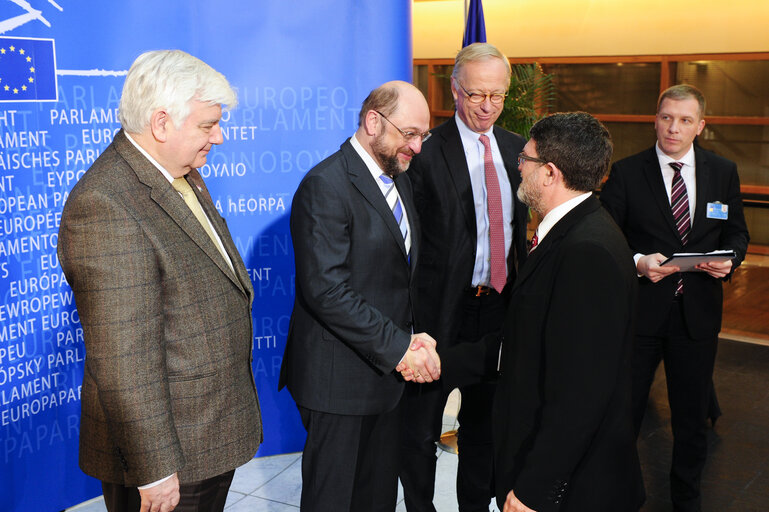 Fotografija 20: EP President meets Croatian observers.