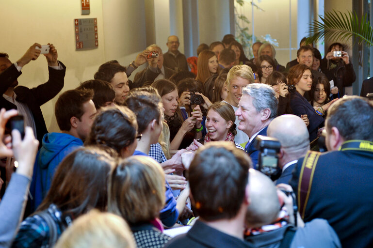 Fotografia 1: EP President meets with President of the Federal Republic of Germany