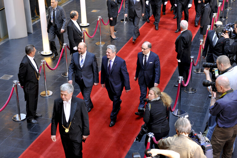 Снимка 19: EP President welcomes the President of the Federal Republic of Germany