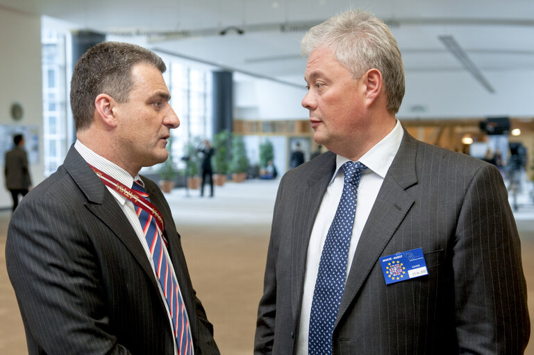 Valokuva 15: Interview with members of the EU - Ukraine Parliamentary club.