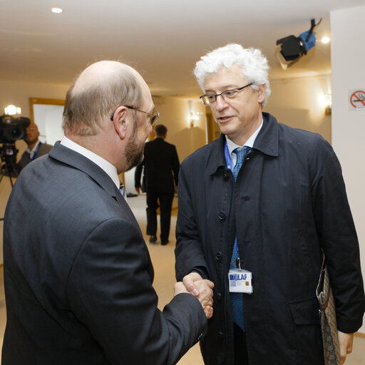 Foto 3: EP President meets with the Director General of OLAF.