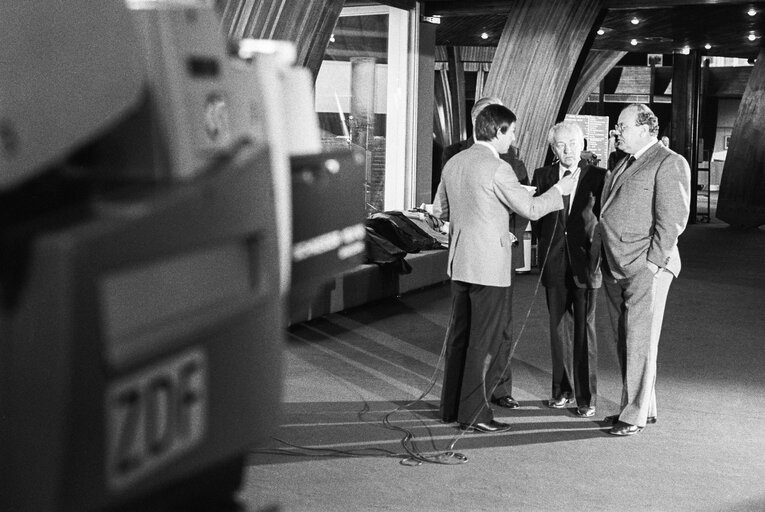 Interview at the European Parliament in Strasbourg