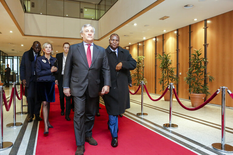 Fotagrafa 8: Antonio TAJANI - EP President meets with Faustin-Archange TOUADERA, President of the Central African republic