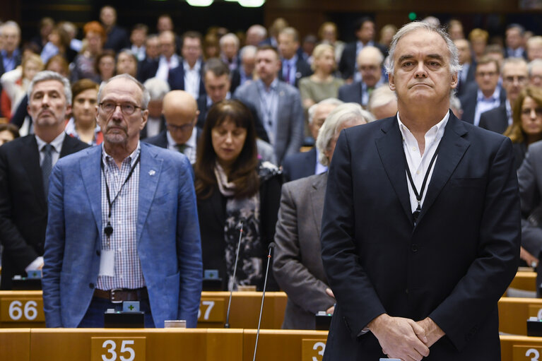 Fotogrāfija 5: Minute of silence for the victims of the recent attacks in Egypt in the European Parliament in Brussels