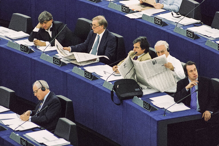 Φωτογραφία 14: Plenary session at the European Parliament in Strasbourg