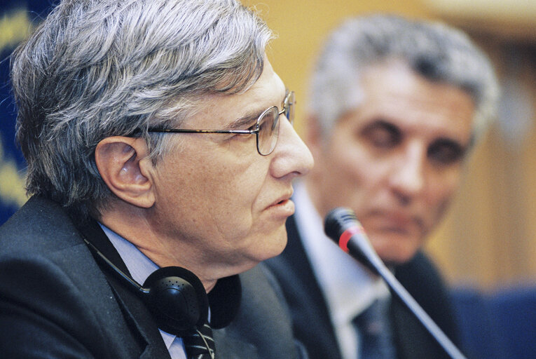 Press point of MEP Tassos GIANNITSIS at the European Parliament in Strasbourg