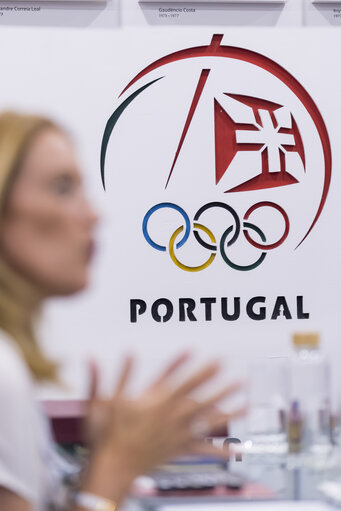 Foto 19: Official visit by Roberta METSOLA, EP President to Lisbon, Portugal. Meeting with the Olympic Committee of Portugal & Female Athletes