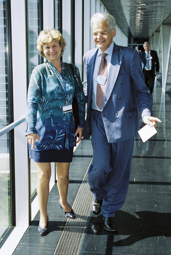 Fotogrāfija 2: Jean-Jacques FRITZ in the passerelle in Strasbourg