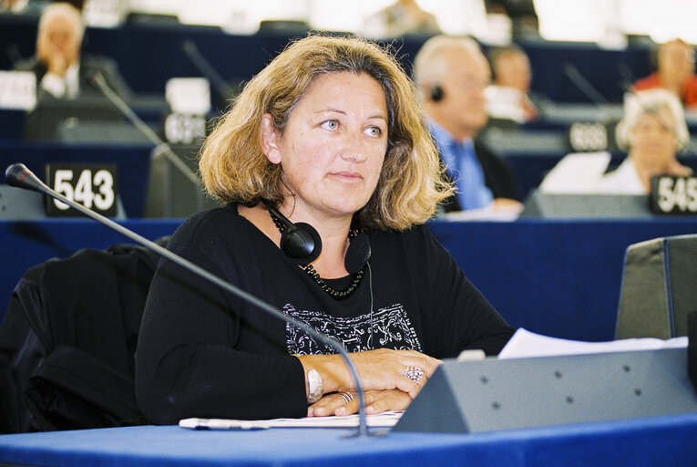 Foto 42: Plenary session in Strasbourg - Statement by Italian Prime Minister to present the programme of the Italian Presidency of the Council