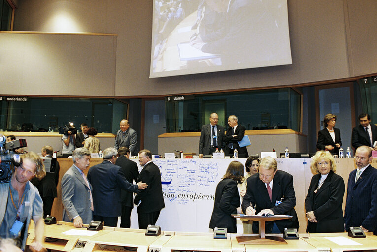 Foto 3: European Convention on the Future of Europe - Plenary session