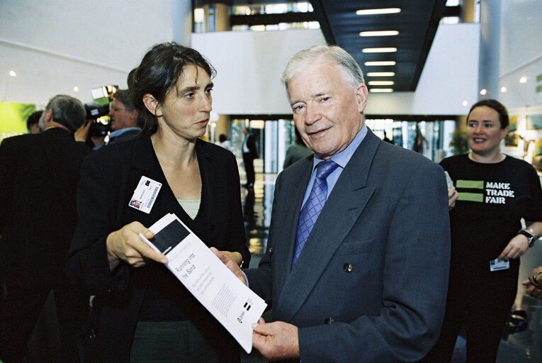 Photo 1: Oxfam action for fair trade