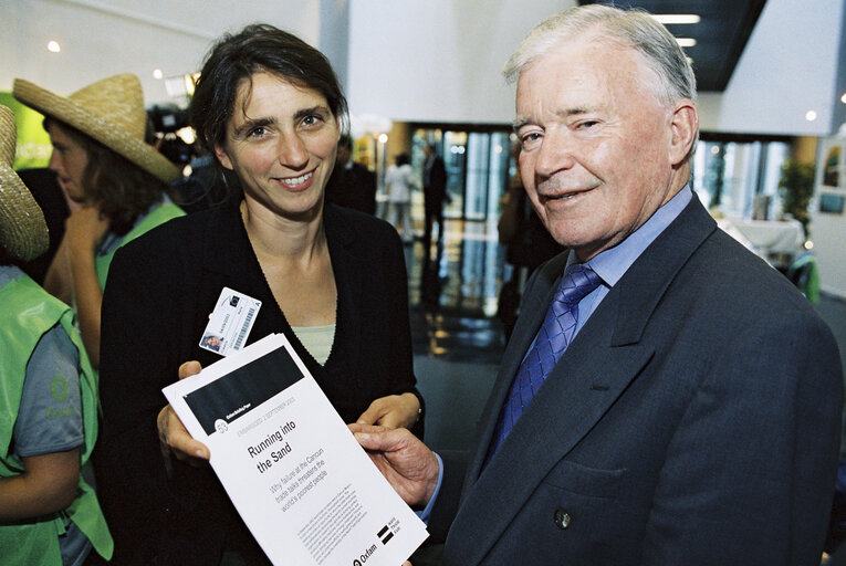 Photo 2: Oxfam action for fair trade
