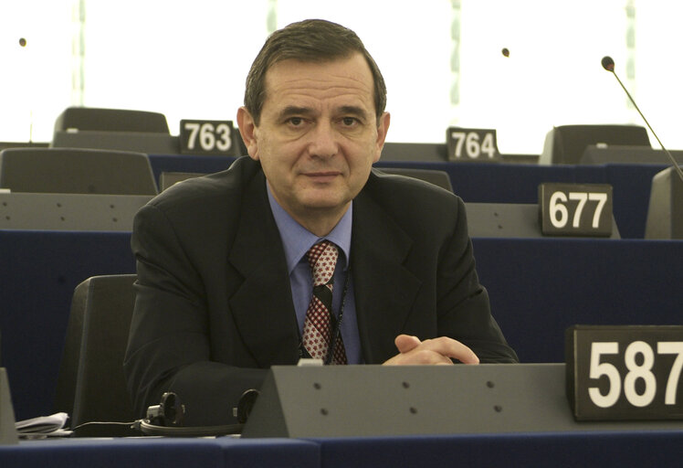 Marian-Jean MARINESCU in plenary session in Strasbourg.