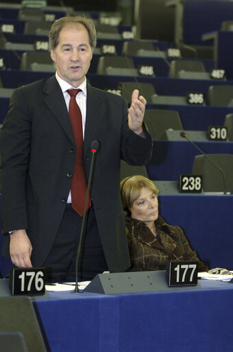 Fotografia 12: Jo LEINEN in plenary session in Strasbourg.