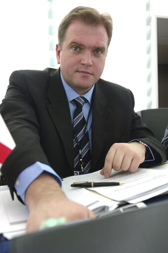 Pawel Bartlomiej PISKORSKI in plenary session in Strasbourg.