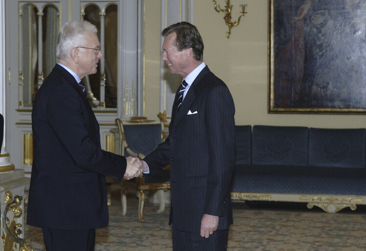 Nuotrauka 3: EP President meets with Grand Duke Henri of Luxemburg at the Royal Palace of Luxembourg