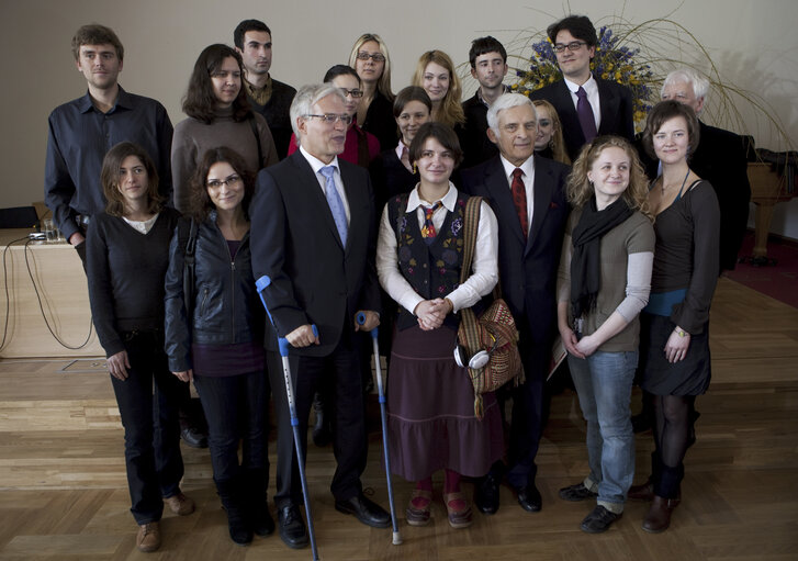 Nuotrauka 43: President of the European Parliament Jerzy Buzek visits Humboldt University, Berlin