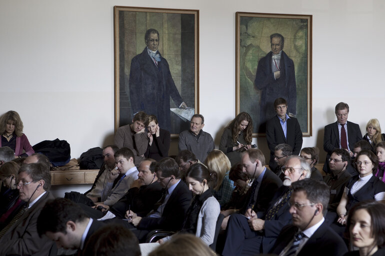 Nuotrauka 41: President of the European Parliament Jerzy Buzek visits Humboldt University, Berlin