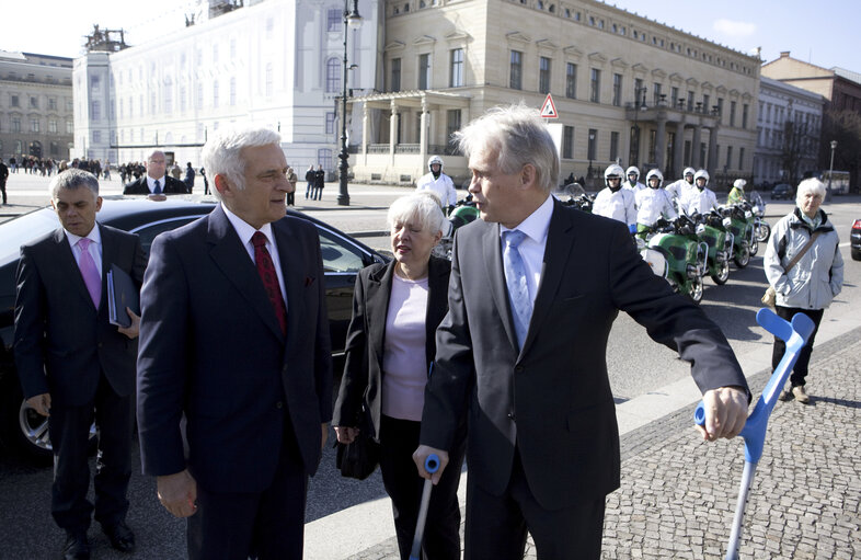 Nuotrauka 32: President of the European Parliament Jerzy Buzek visits Humboldt University, Berlin