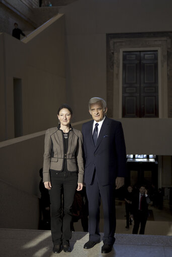 Nuotrauka 45: President of the European Parliament, Jerzy Buzek visits Neue Museum in Berlin