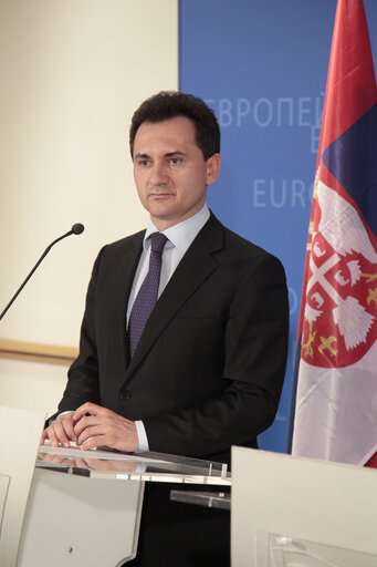 Fotografi 1: EP President receives Deputy Prime Minister of Serbia