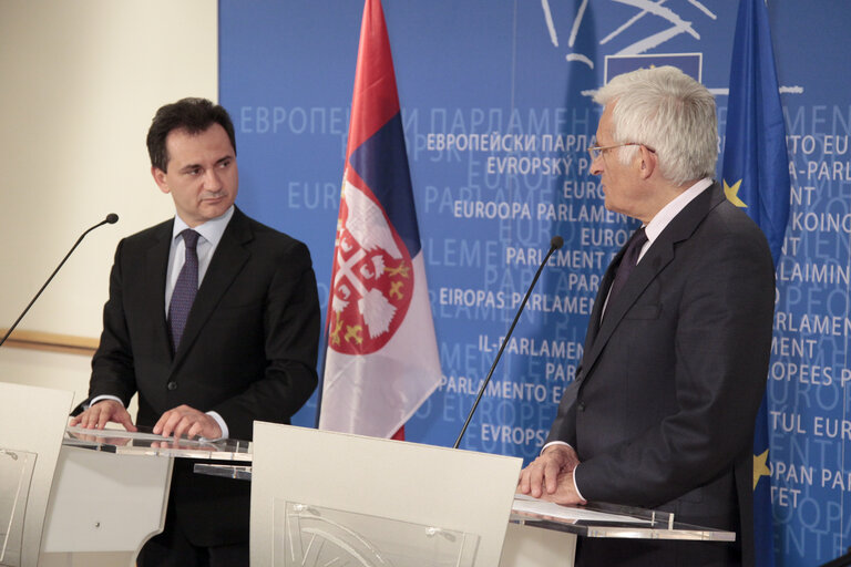 Fotografi 2: EP President receives Deputy Prime Minister of Serbia