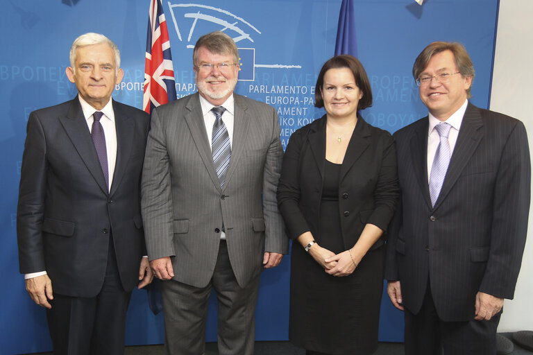 Jerzy BUZEK, EP President, meets with Harry JENKINS, Speaker of the Australian House of Representatives