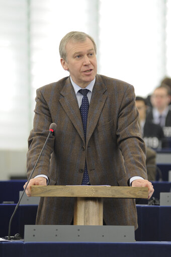 Photo 8 : Plenary session in Strasbourg - Review of the Belgian presidency of the Council - Council and Commission statements