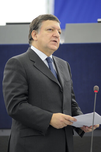 Photo 6 : Plenary session in Strasbourg - Review of the Belgian presidency of the Council - Council and Commission statements