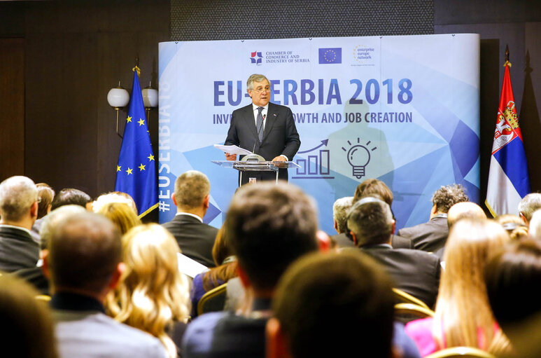 Fotografija 11: Official visit of the President of the European Parliament to Serbia.Business event : Investment, Growth and Job creation