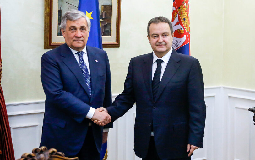 Billede 5: Official visit of the President of the European Parliament to Serbia.Meeting with the First Deputy Prime Minister and Minister of Foreign Affairs, Mr Ivica DACIC